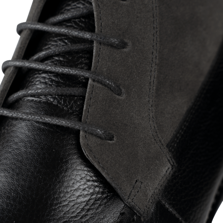 Walmer: Bottes Homme - Cuir Noir - Bleather Maroc