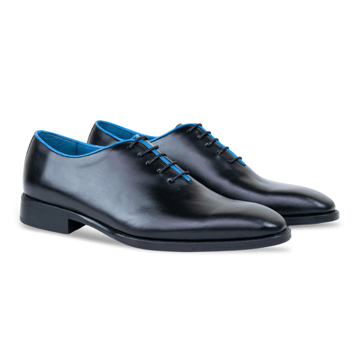 Wesley: Richelieu Homme - Cuir N' Ocean - Bleather Maroc