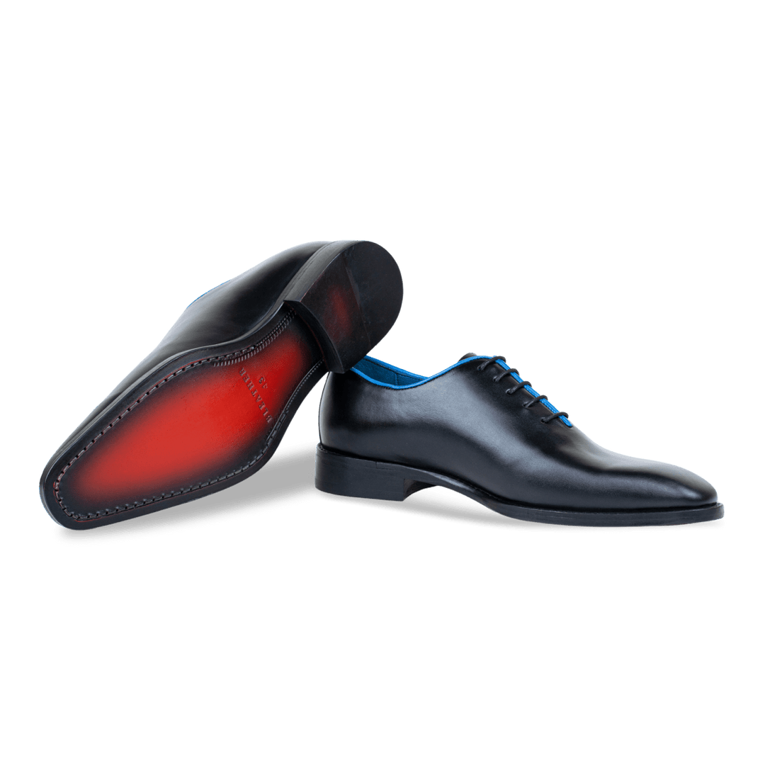 Wesley: Richelieu Homme - Cuir N' Ocean - Bleather Maroc