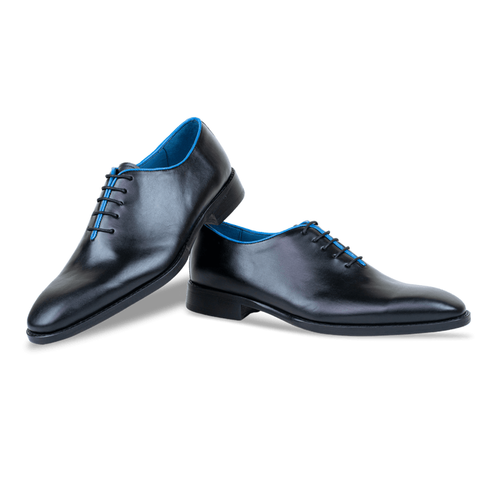 Wesley: Richelieu Homme - Cuir N' Ocean - Bleather Maroc