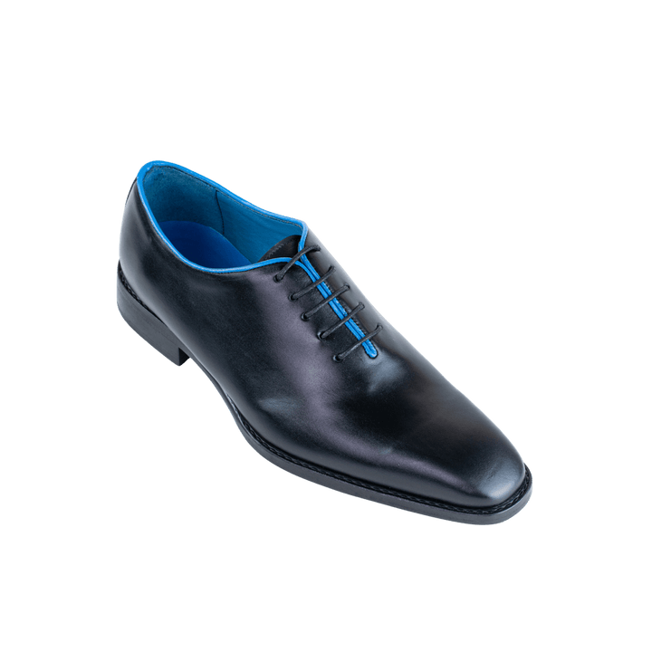 Wesley: Richelieu Homme - Cuir N' Ocean - Bleather Maroc