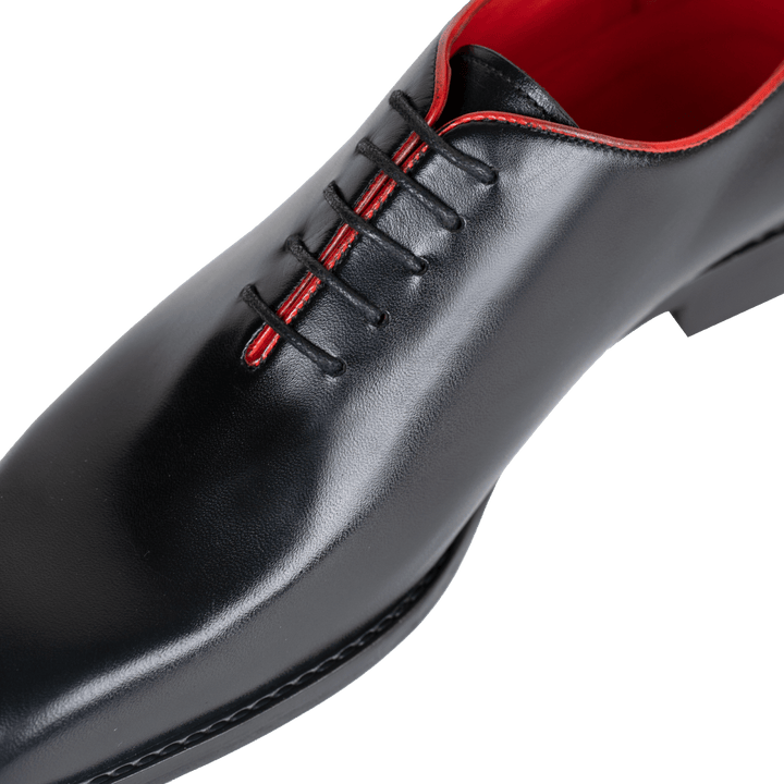 Wesley: Richelieu Homme - Cuir N' Wine - Bleather Maroc