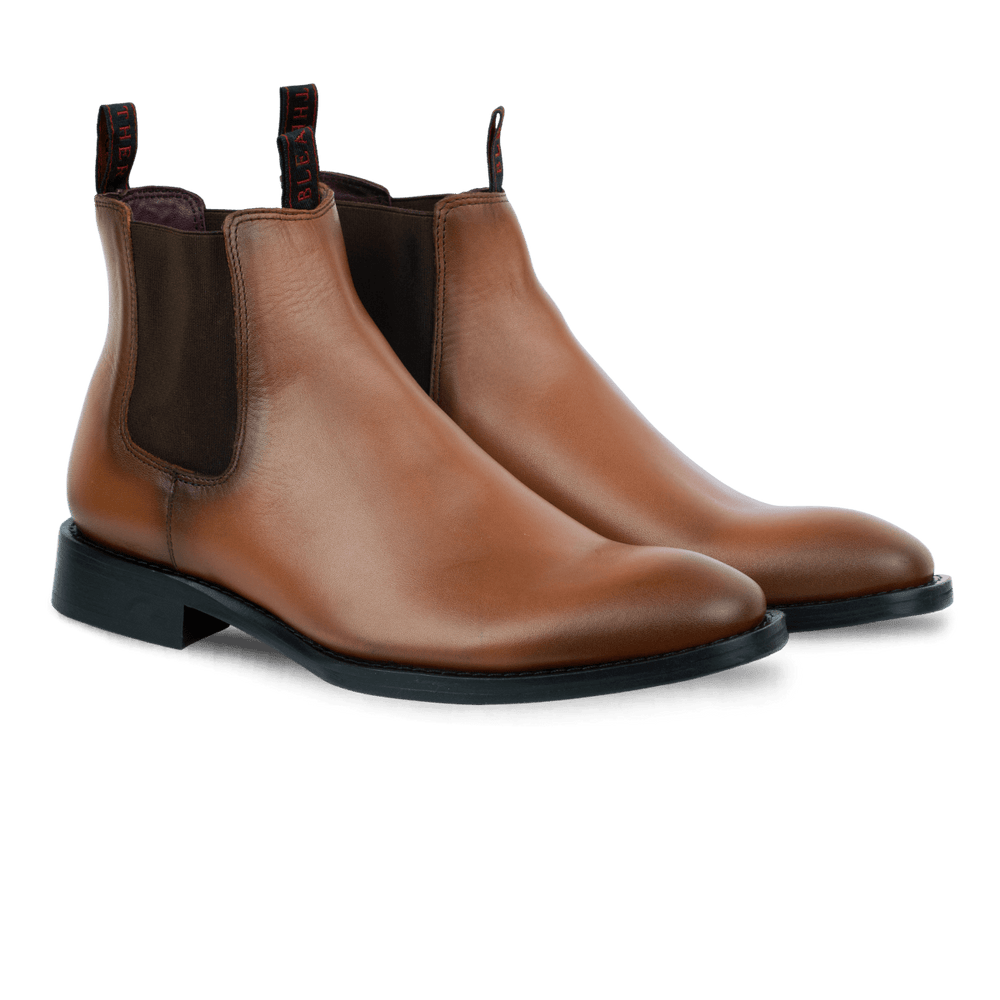 Westwood: Chelsea Boots Homme - Cuir Cognac - Bleather Maroc
