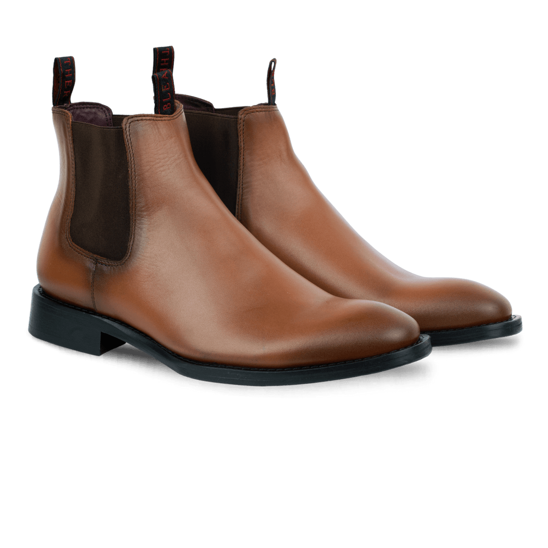 Westwood: Chelsea Boots Homme - Cuir Cognac - Bleather Maroc