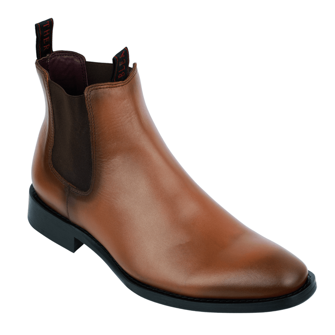 Westwood: Chelsea Boots Homme - Cuir Cognac - Bleather Maroc