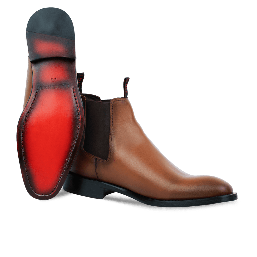 Westwood: Chelsea Boots Homme - Cuir Cognac - Bleather Maroc