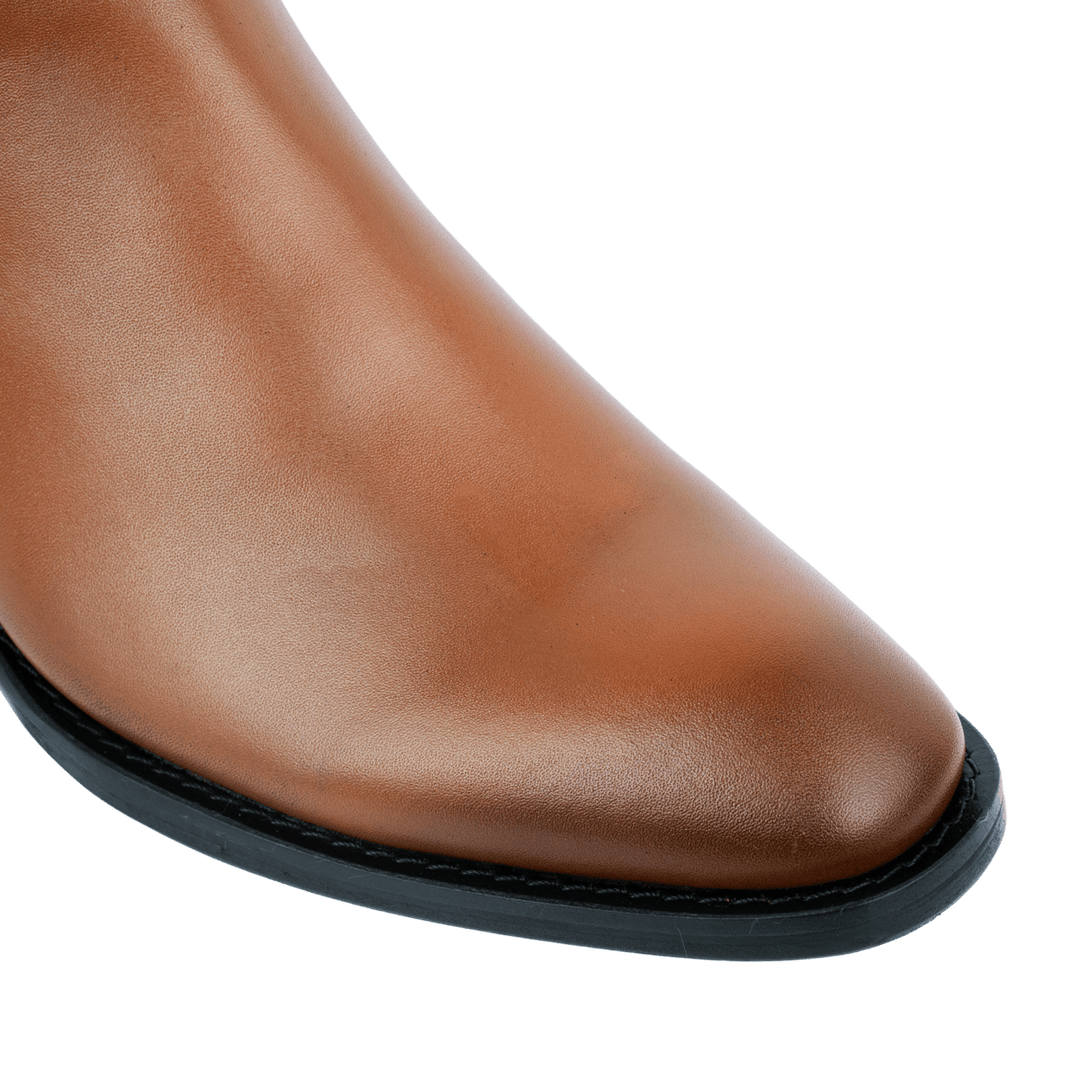 Westwood: Chelsea Boots Homme - Cuir Cognac - Bleather Maroc