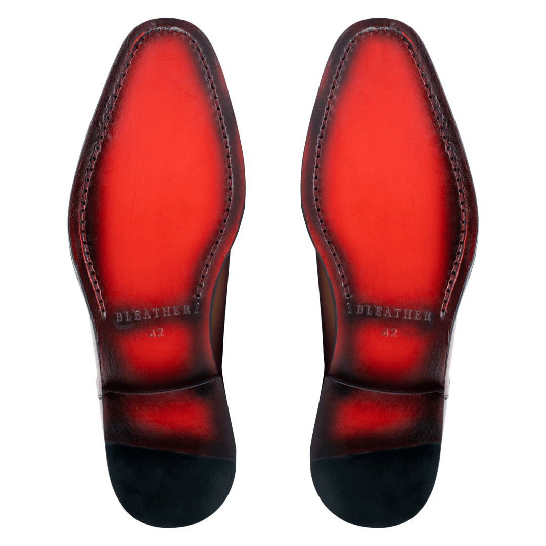 Westwood: Chelsea Boots Homme - Cuir Cognac - Bleather Maroc