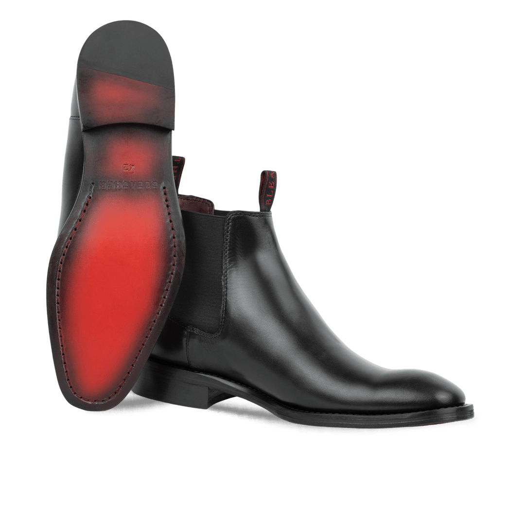 Westwood: Chelsea Boots Homme - Cuir Noir - Bleather Maroc