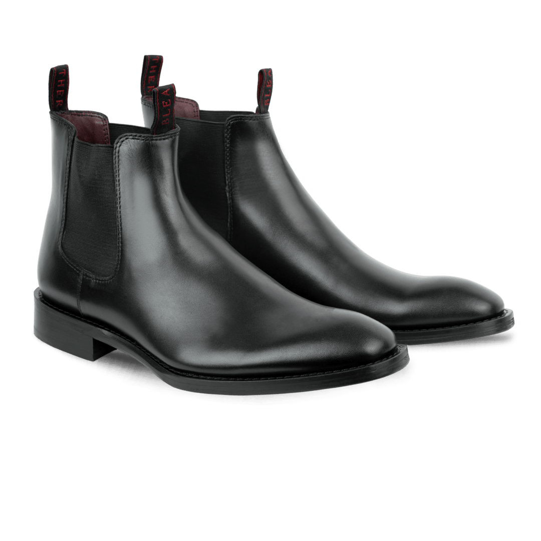 Westwood: Chelsea Boots Homme - Cuir Noir - Bleather Maroc