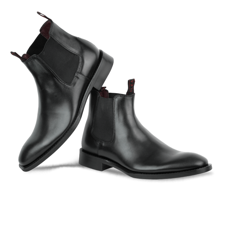 Westwood: Chelsea Boots Homme - Cuir Noir - Bleather Maroc