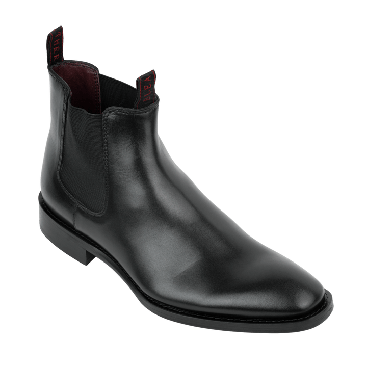 Westwood: Chelsea Boots Homme - Cuir Noir - Bleather Maroc
