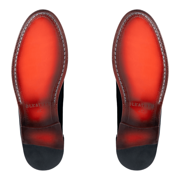 YORK : Mocassin Homme - Daim Bleu - Bleather Maroc