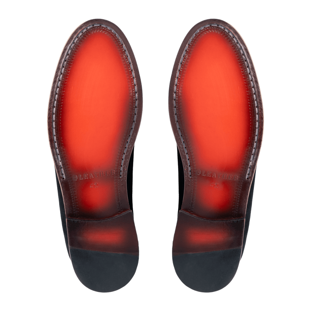 YORK : Mocassin Homme - Daim Noir - Bleather Maroc