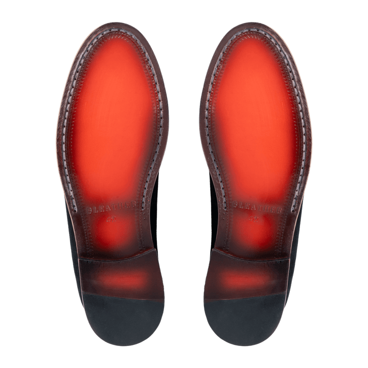 YORK : Mocassin Homme - Daim Noir - Bleather Maroc