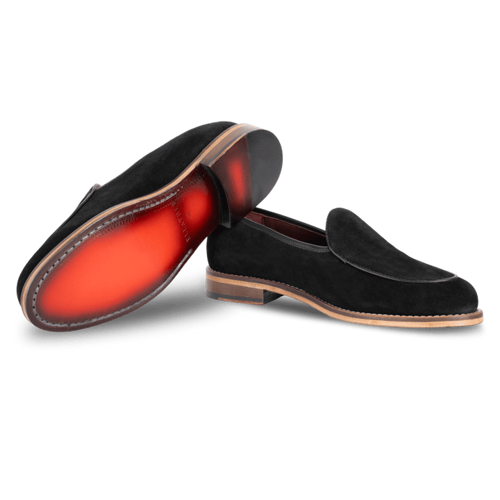 YORK : Mocassin Homme - Daim Noir - Bleather Maroc