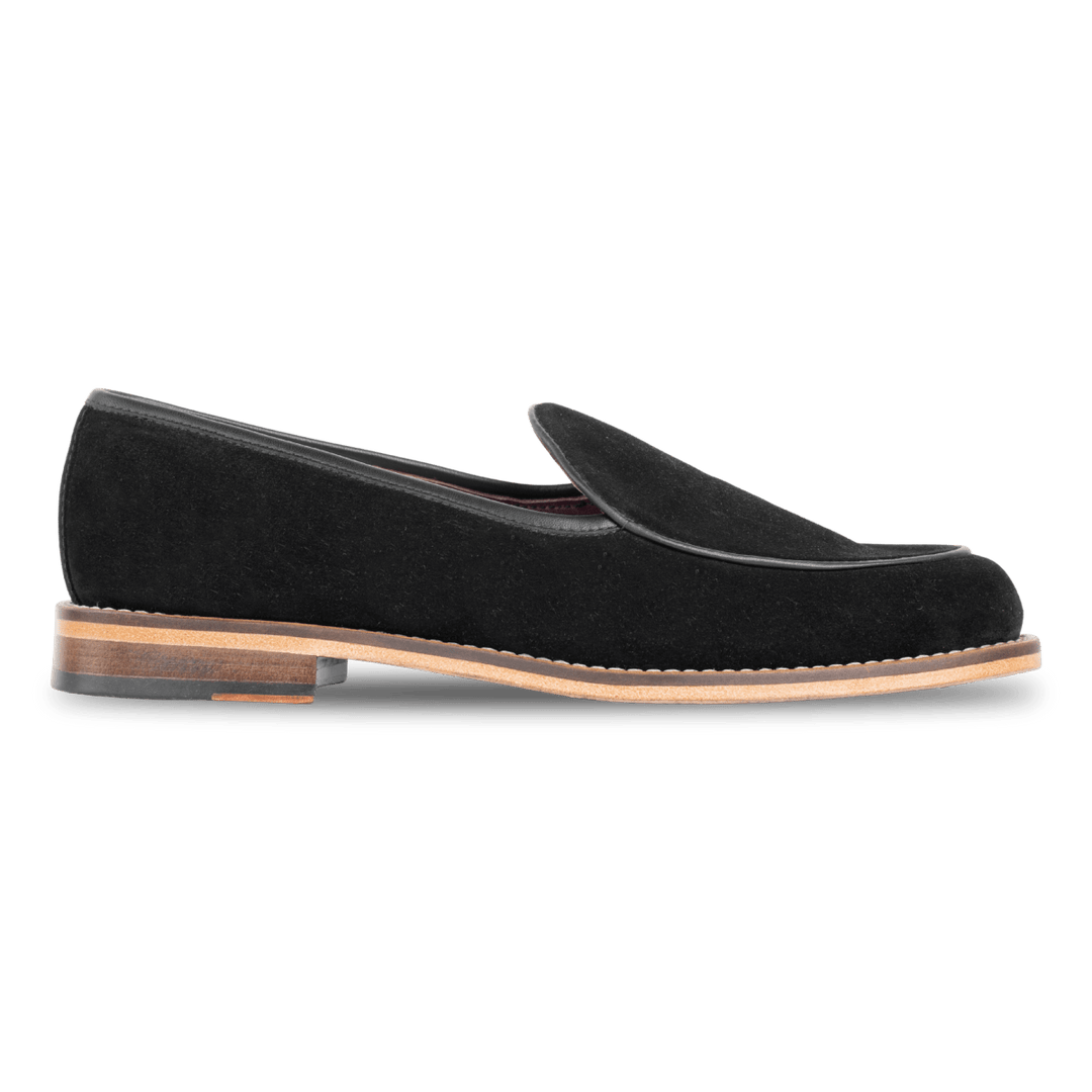 YORK : Mocassin Homme - Daim Noir - Bleather Maroc