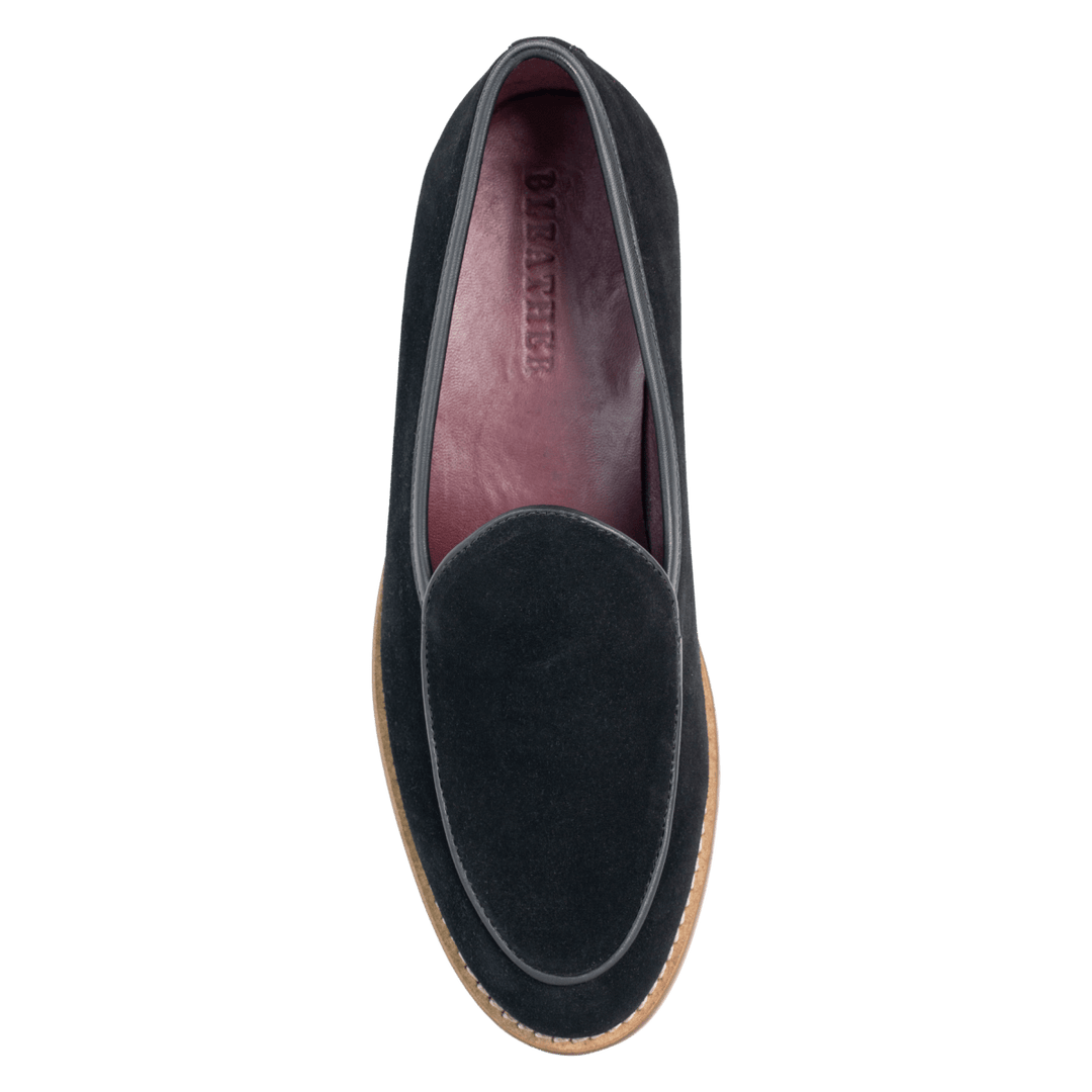 YORK : Mocassin Homme - Daim Noir - Bleather Maroc