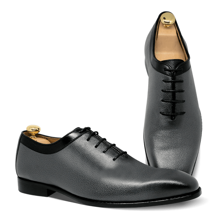 Zafir: Richelieu Homme - Cuir Gris - Bleather Maroc