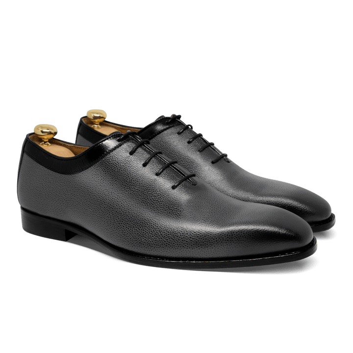 Zafir: Richelieu Homme - Cuir Gris - Bleather Maroc