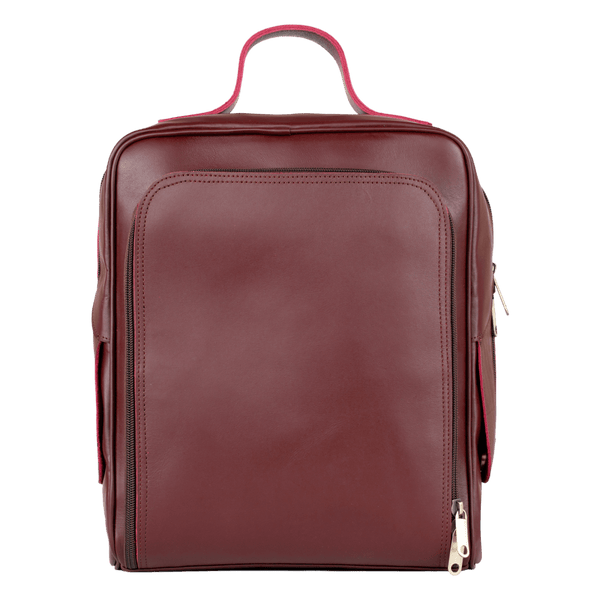 Zenith: Sac à dos - Cuir Bordeaux