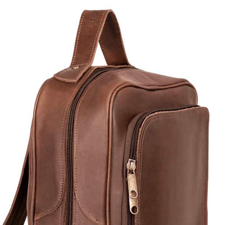Zenith: Sac à dos - Cuir Marron - Bleather Maroc