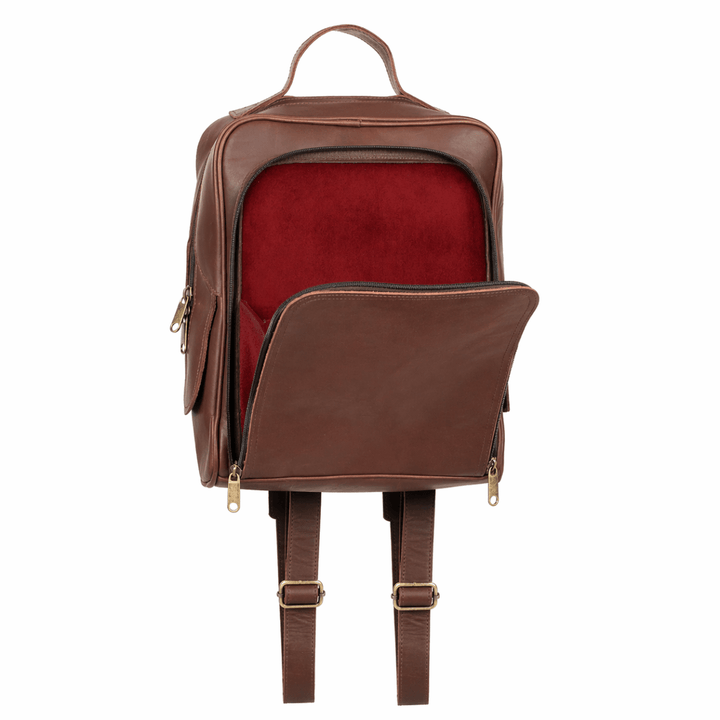 Zenith: Sac à dos - Cuir Marron - Bleather Maroc