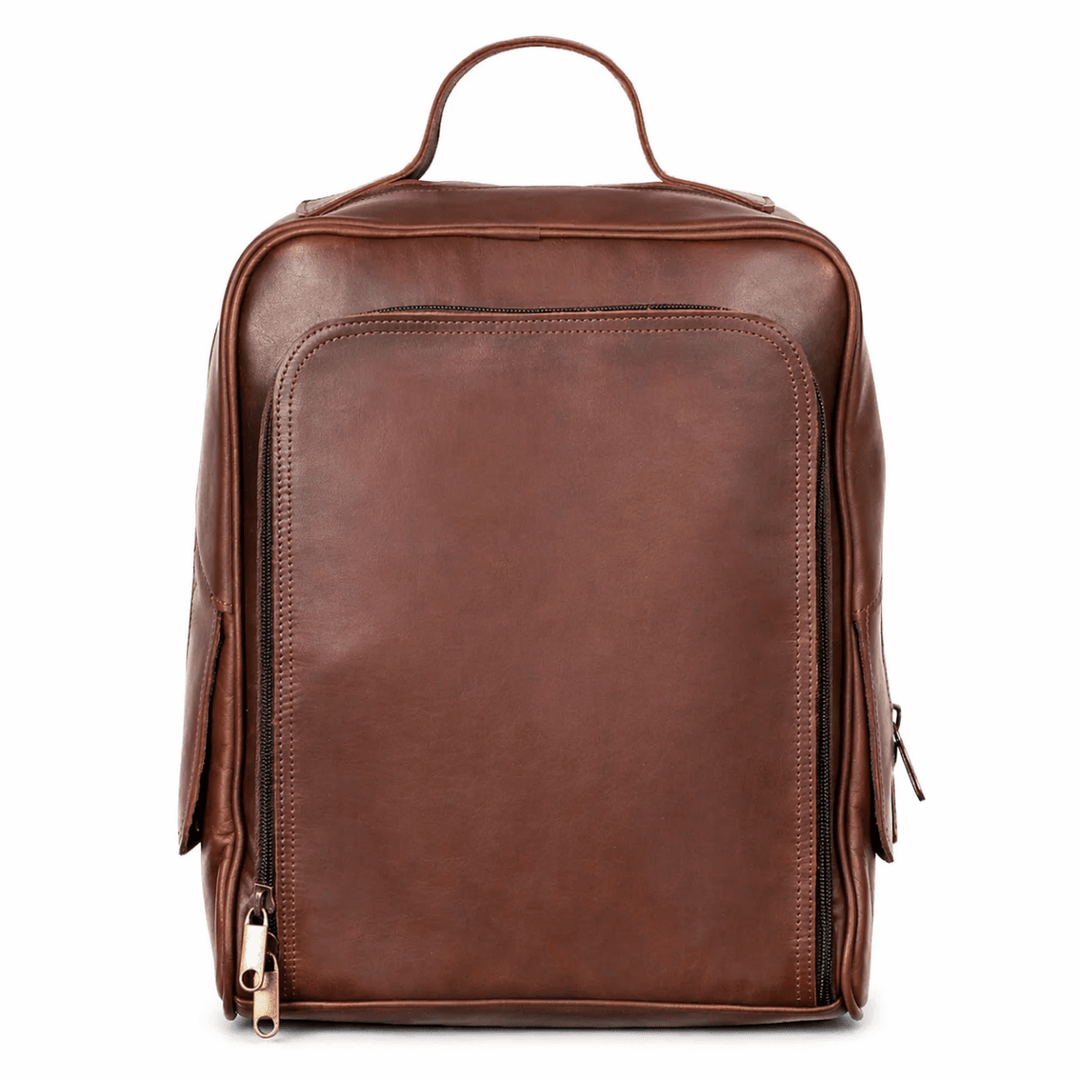 Zenith: Sac à dos - Cuir Marron - Bleather Maroc