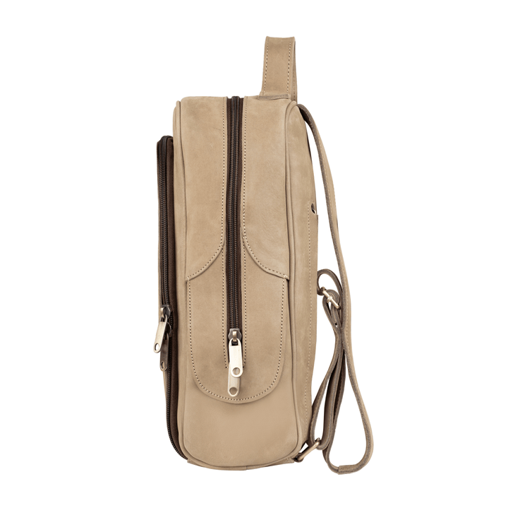 Zenith: Sac à dos - Nubuck Beige - Bleather Maroc