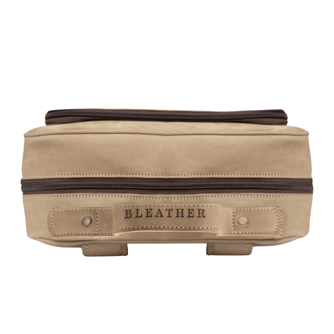 Zenith: Sac à dos - Nubuck Beige - Bleather Maroc