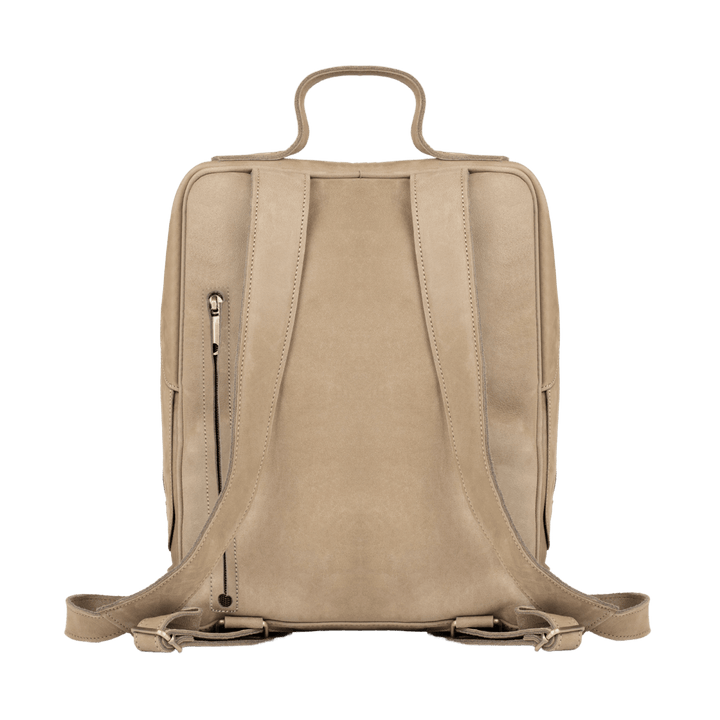 Zenith: Sac à dos - Nubuck Beige - Bleather Maroc