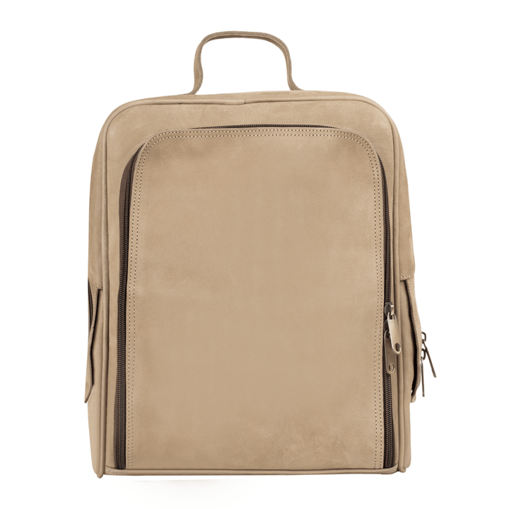 Zenith: Sac à dos - Nubuck Beige - Bleather Maroc