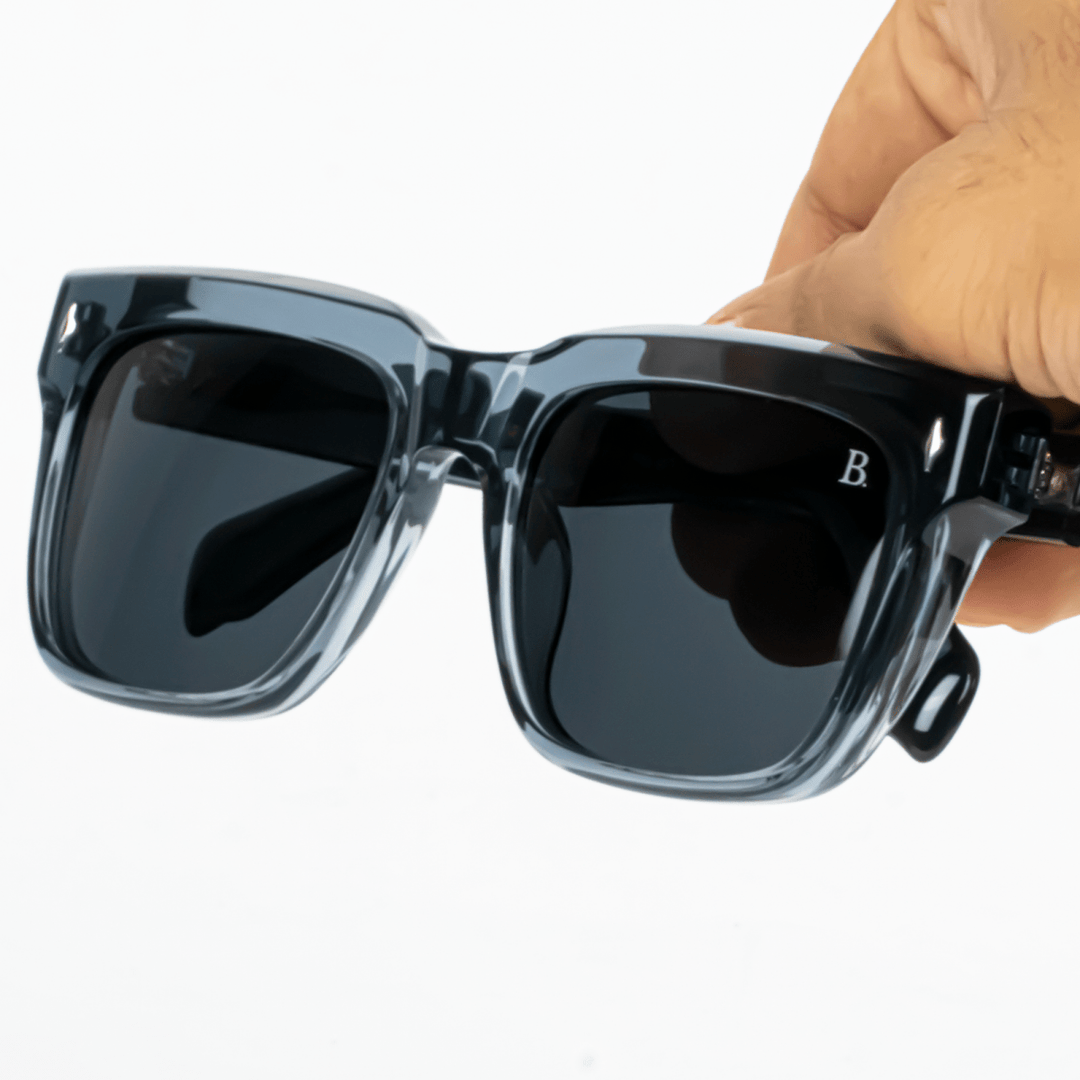 Zodiava: Lunettes de soleil de luxe Gris - Bleather Maroc