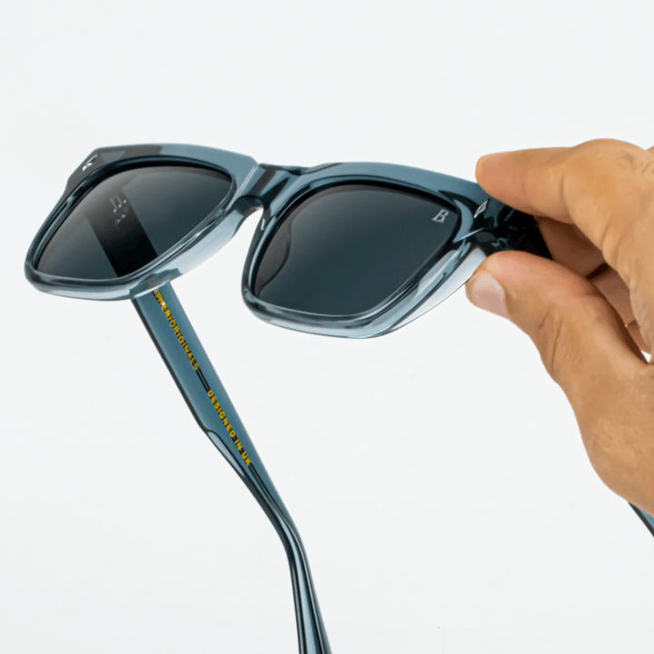 Zodiava: Lunettes de soleil de luxe Gris - Bleather Maroc