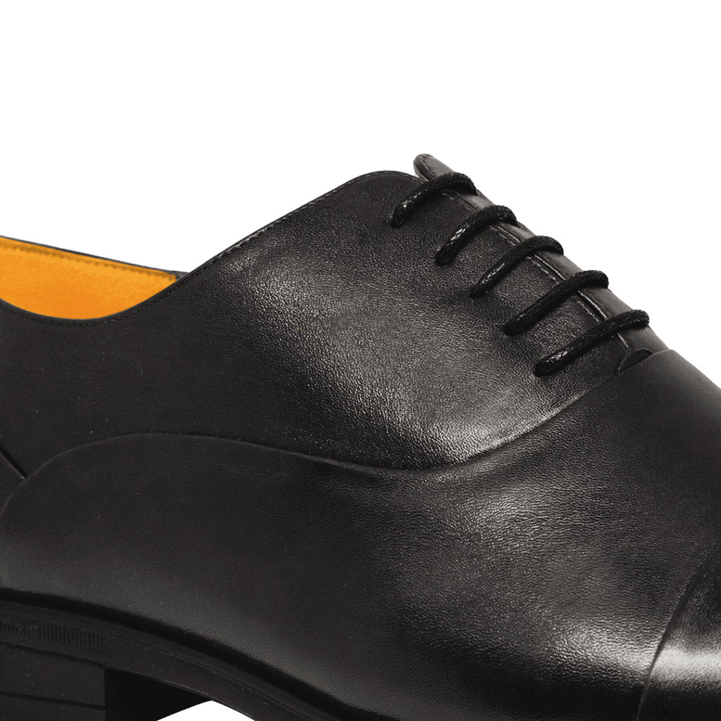 Axton: Richelieu Homme - Cuir Noir - Bleather Maroc