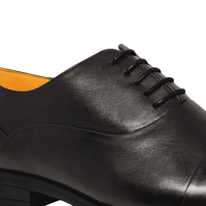 Axton: Richelieu Homme - Cuir Noir - Bleather Maroc