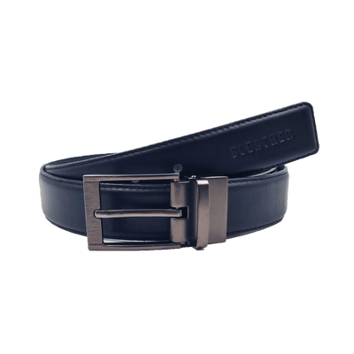 Ceinture double-face BL-C10 Noir/Bleu. BELT bleather.ma