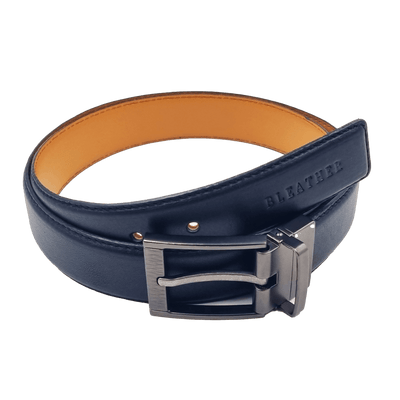 Ceinture double-face BL-C10 Noir/Cognac BELT bleather.ma